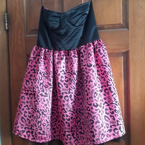 strapless open back dress Isabelle Dusty Pink Girls Dress – Tajoh & GG main image 1
